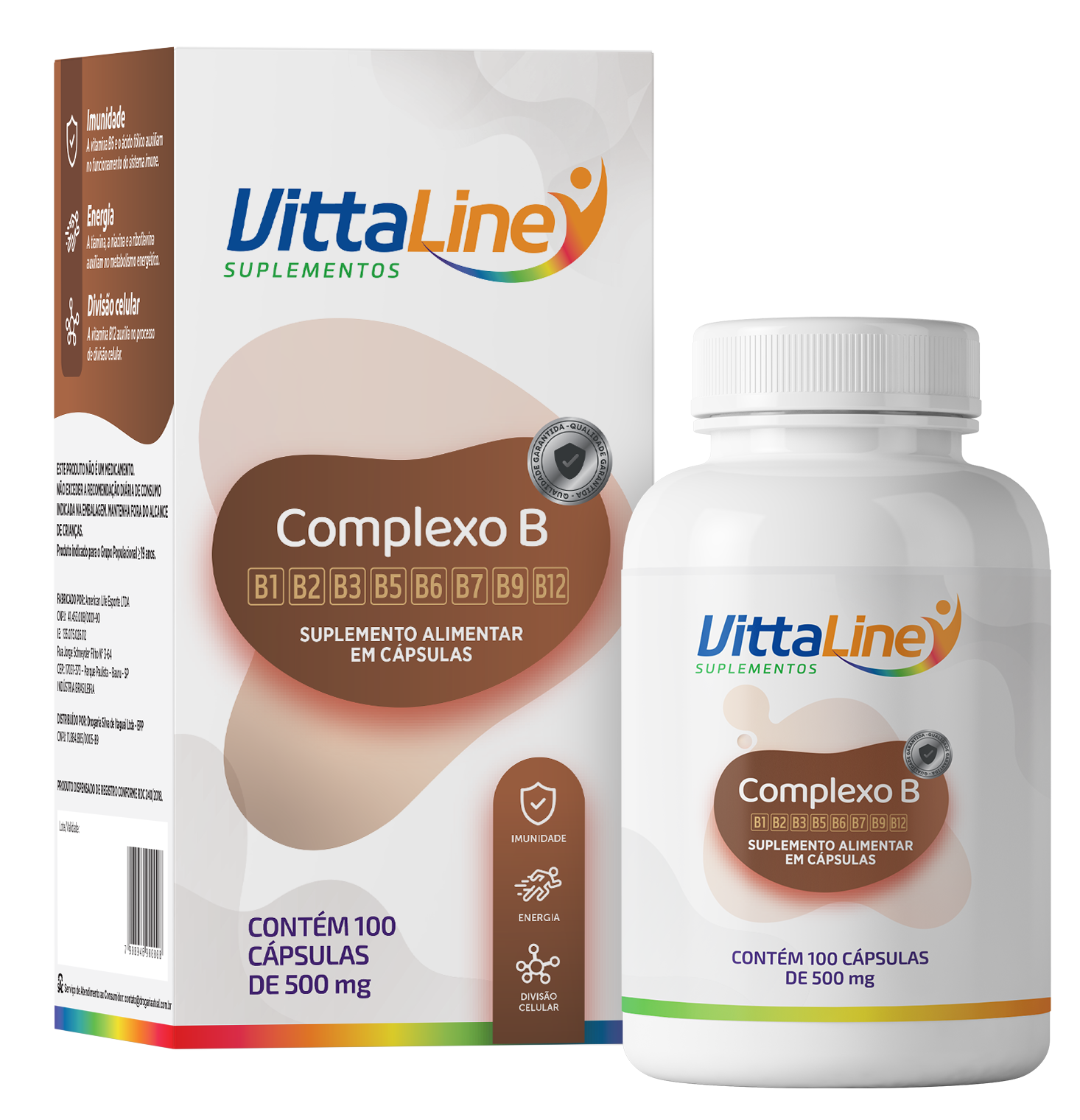 Vittaline Complexo B c/ 100 cáps.
