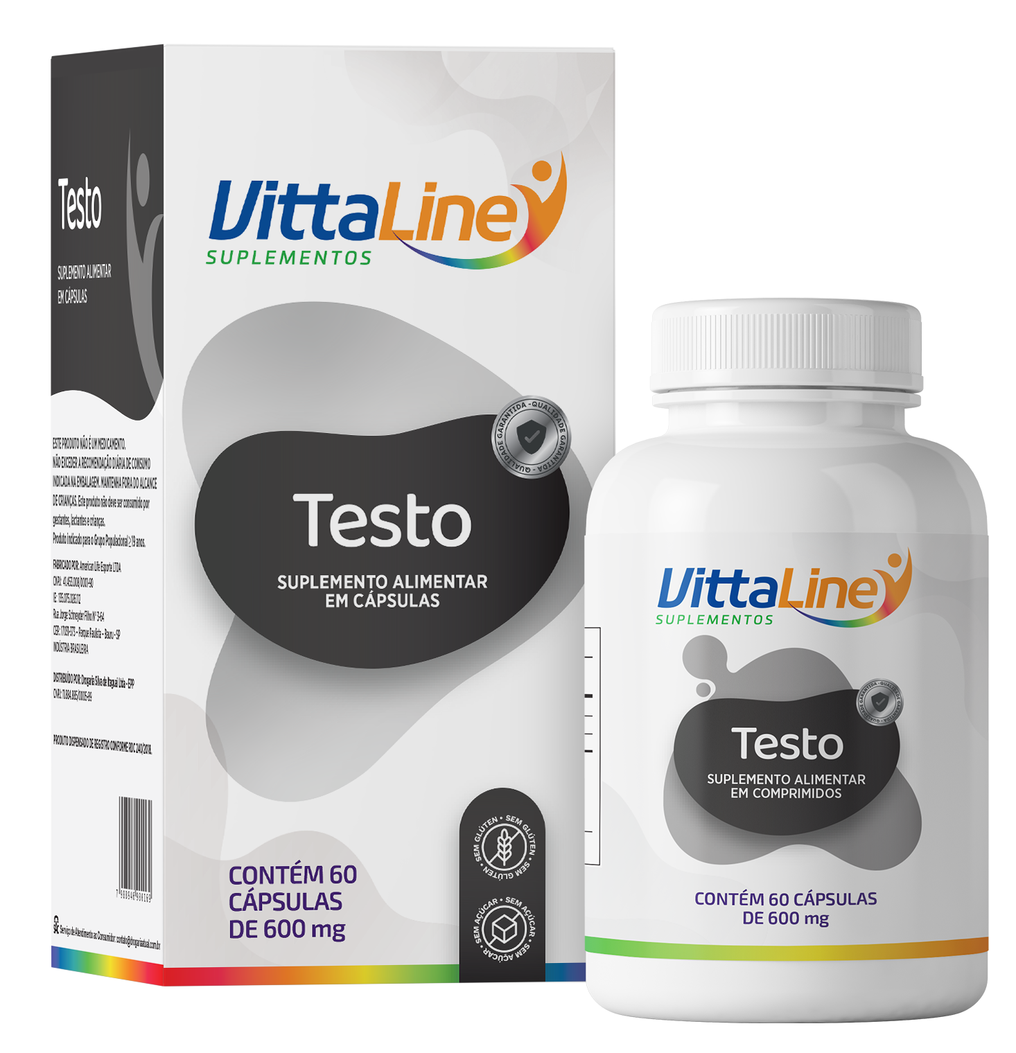 Vittaline Testo c/ 60 cáps.